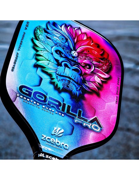 Pala de Pickleball Carbono GORILLA PRO SERIES (Rainbow)